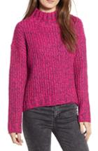 Women's Bp. Cozy Stitch Mock Neck Sweater, Size - Pink
