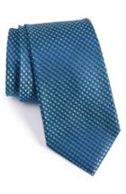 Men's Nordstrom Men's Shop Dotted Dot Silk Tie, Size - Blue