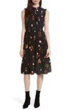 Women's Kate Spade New York In Bloom Smocked Waist Dress - Black