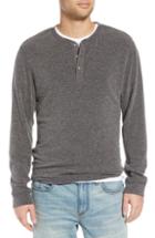 Men's Treasure & Bond Slim Fit Henley Shirt - Grey