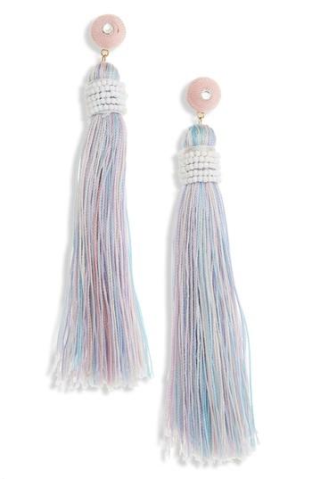Women's Bp. Beaded Wrap Tassel Earrings