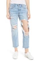 Women's Levi's 501(tm) Ripped Crop Skinny Jeans X 26 - Blue