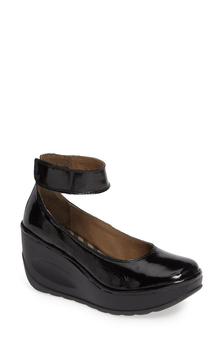 Women's Fly London Juve Wedge Pump -8.5us / 39eu - Black