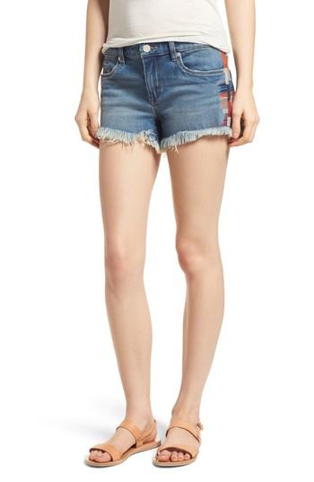 Women's Blanknyc The Astor Embroidered Denim Shorts - Blue