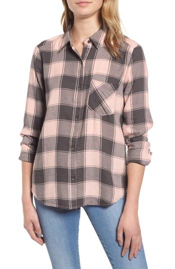 Women's Bp. Plaid Shirt - Pink