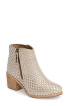 Women's Kelsi Dagger Brooklyn Woven Bootie M - Metallic