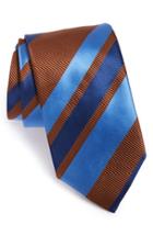 Men's David Donahue Stripe Silk & Cotton Tie
