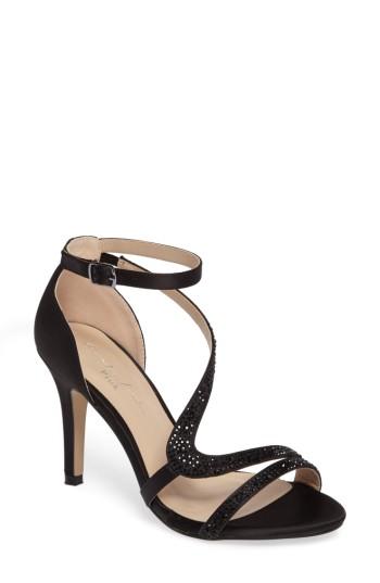 Women's Pink Paradox London Mckayla Embellished Serpentine Sandal .5 M - Black