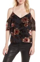 Women's Cupcakes And Cashmere Jovelyn Off The Shoulder Top, Size - Black