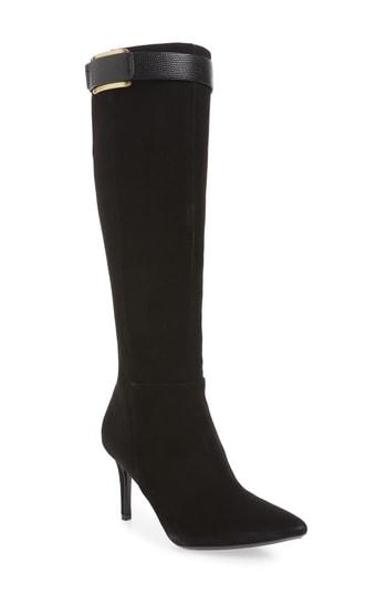 Women's Calvin Klein Glydia Stiletto Knee High Boot .5 M - Black