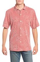 Men's Tommy Bahama Digital Palms Silk Sport Shirt - Pink