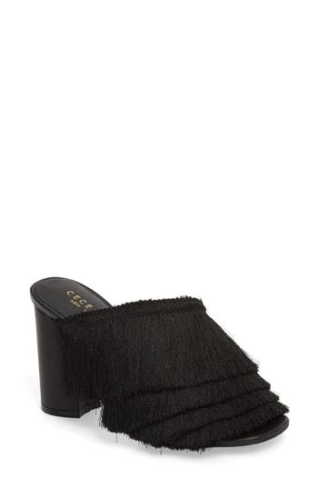 Women's Cecelia New York Frix Fringe Mule M - Black