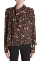 Women's Isabel Marant Higi Print Woven Blouse Us / 34 Fr - Black
