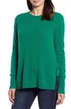 Women's Halogen Side Tie Cashmere Sweater - Green