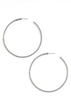 Women's Konstantino 'silver Classics' Large Etched Hoop Earrings
