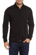 Men's Thaddeus Shively Pique Knit Sport Shirt - Black