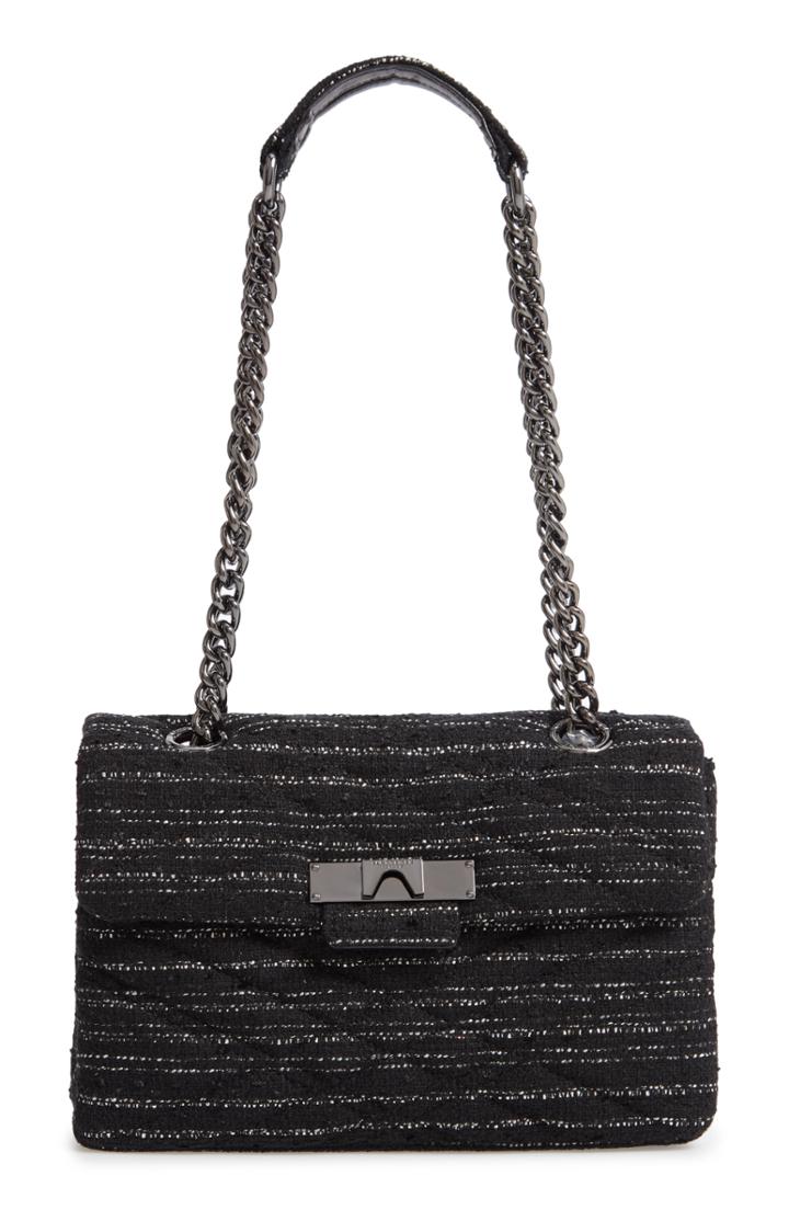 Kurt Geiger London Mayfair Quilted Tweed Shoulder Bag -