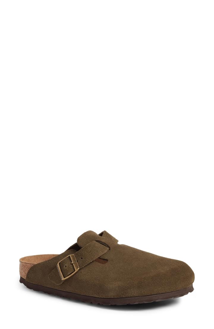 Women's Birkenstock 'boston' Soft Footbed Clog -7.5us / 38eu B - Green