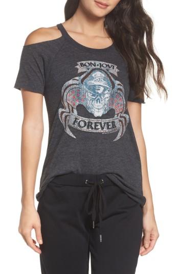 Women's Chaser Cold Shoulder Jersey Tee - Black