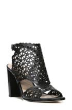 Women's Via Spiga Garnet Perforated Ankle Strap Sandal M - Black