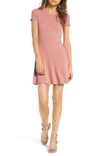 Women's Soprano Crisscross Back Dress - Pink