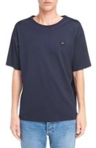 Men's Acne Studios Niagra Face Crest T-shirt - Blue