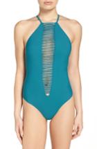 Women's Red Carter Strappy One-piece Swimsuit