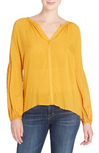 Women's Catherine Catherine Malandrino Quinn Blouse - Yellow