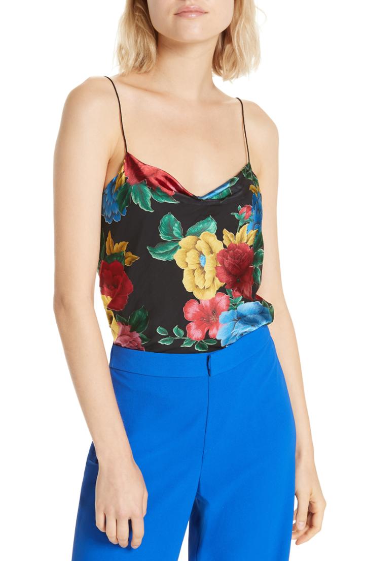 Women's Alice + Olivia Harmon Floral Camisole - Black
