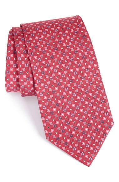 Men's Salvatore Ferragamo Geometric Silk Tie