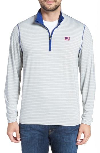 Men's Cutter & Buck Meridian Half Zip Pullover - Blue