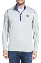 Men's Cutter & Buck Meridian Half Zip Pullover - Blue