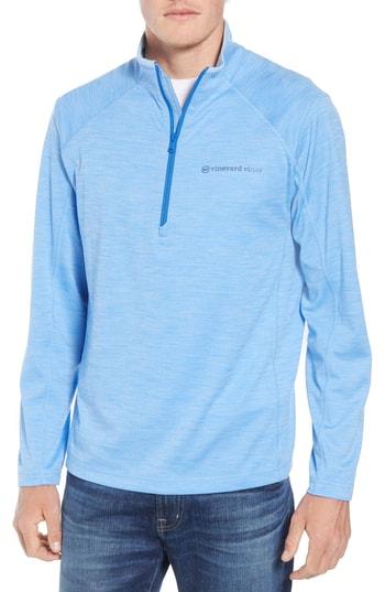 Men's Vineyard Vines The New Nine Mile Half Zip Pullover - Blue