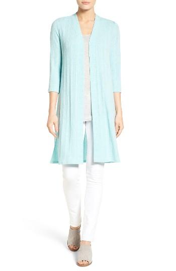 Women's Chaus Rib Knit Long Open Front Cardigan