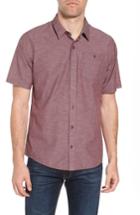 Men's Travis Mathew Studebaker Regular Fit Sport Shirt - Purple