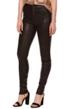 Women's Rosie Hw X Paige Ellery Ankle Zip Leather Pants - Black