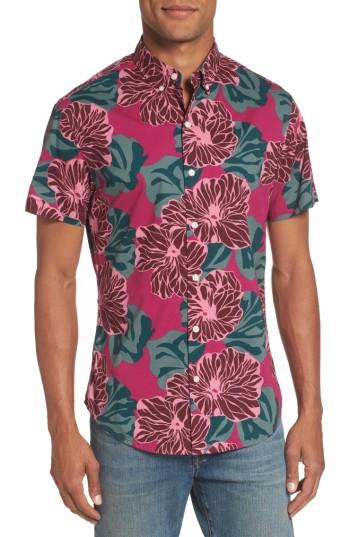 Men's Bonobos Riviera Slim Fit Short Sleeve Sport Shirt - Pink