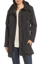 Women's Vince Camuto Drawcord Parka - Black