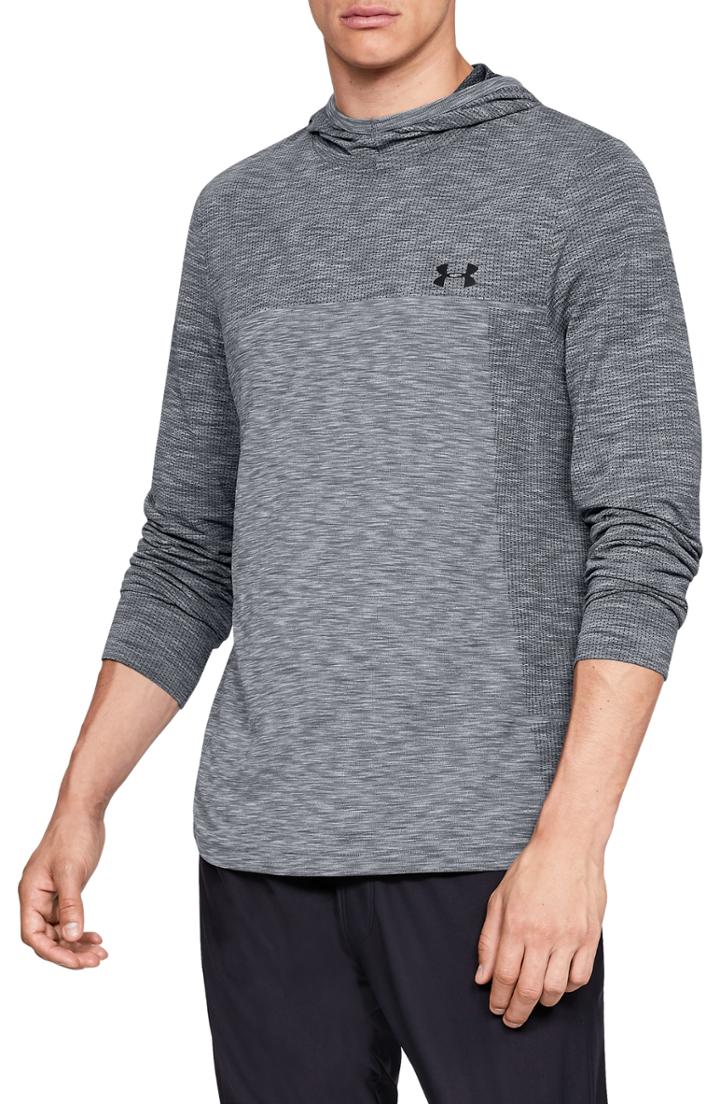 Men's Under Armour Vanish Seamless Pullover Hoodie - Grey