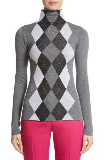 Women's Stella Mccartney Ring Detail Arygle Sweater