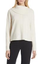 Women's La Vie Rebecca Taylor Mix Stitch Cotton Wool Peplum Sweater - Ivory
