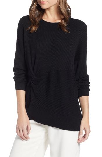 Women's Something Navy Knot Detail Pullover - Black