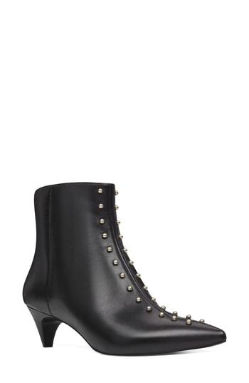 Women's Nine West Zyrannia Studded Kitten Heel Bootie M - Black