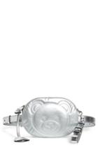 Moschino Silver Teddy Belt Bag - Metallic