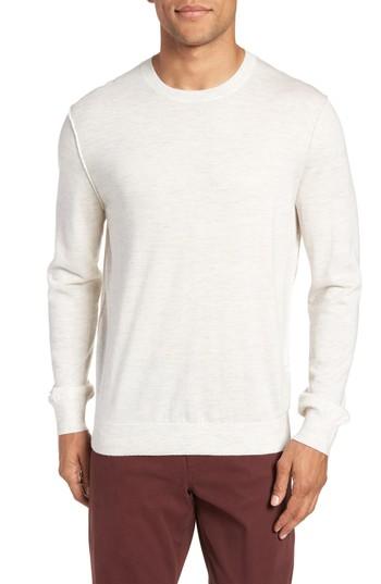 Men's Vince Crewneck Wool & Cashmere Sweater - White