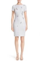 Women's St. John Collection Embellished Shimmer Knit Dress