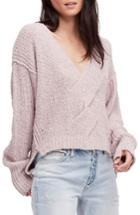 Women's Free People Coco V-neck Sweater, Size - Purple