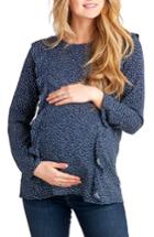 Women's Nom Maternity Fiona Maternity/nursing Top - Blue