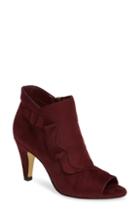 Women's Bella Vita Nicolette Ruffle Dress Bootie M - Red
