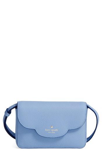 Kate Spade New York Leewood Place Joley Leather Crossbody Bag - Blue